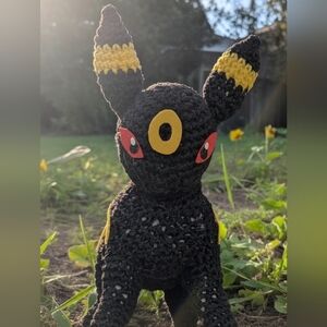 Crocheted Umbreon Pokemon Plush Toy
